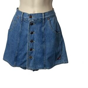 Vintage Looney Tunes Denim High‎ Waist Skort